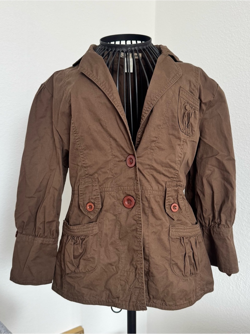 Brown Vintage Pea Coat